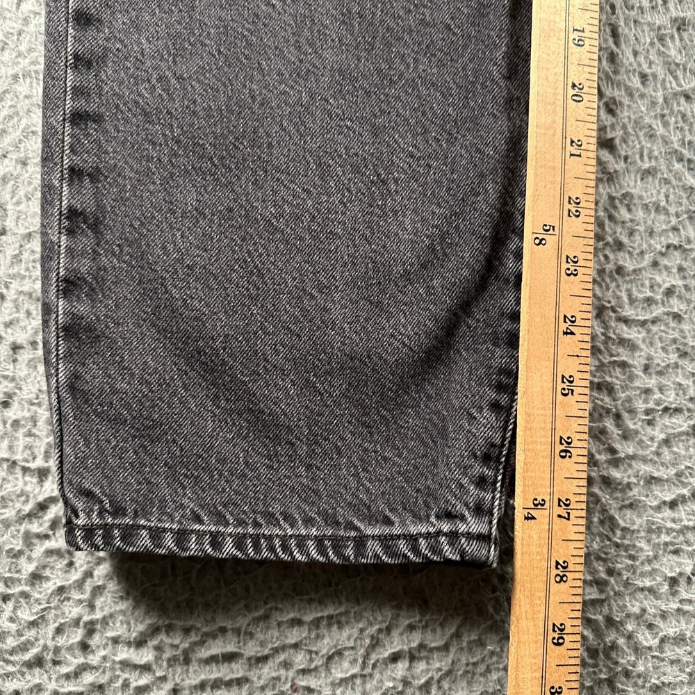 Levis Jeans Womens 25 Baggy Dad W25 L30 Black Washed High Rise‎ Straight Relaxed - Picture 10 of 16